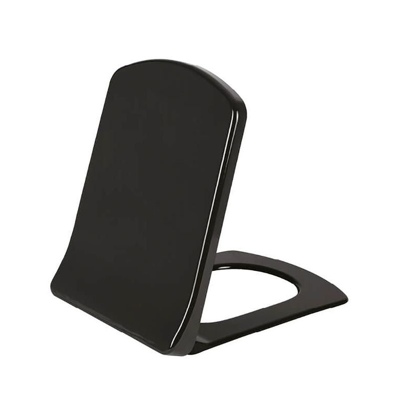 Badovo Lara Staand Toilet Set – Mat zwart – Met reservoir, softclose WC-Zitting & Dubbele spoeling – Muur/onderuitgang
