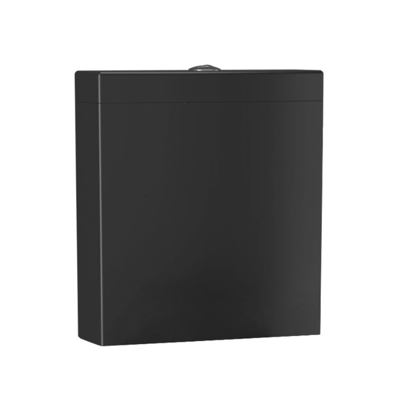 Badovo Lara Staand Toilet Set – Mat zwart – Met reservoir, softclose WC-Zitting & Dubbele spoeling – Muur/onderuitgang
