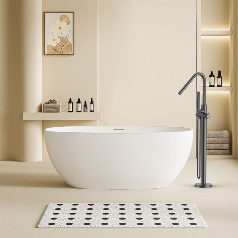 Badovo Ripple Vrijstaande Thermostatische Badkraan – PVD Gunmetal