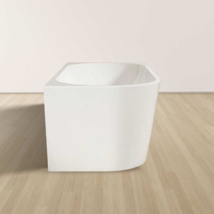 Badovo hoekbad Rivo rechts glanzend wit – 170 cm