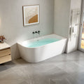 Badovo hoekbad Rivo rechts glanzend wit – 170 cm