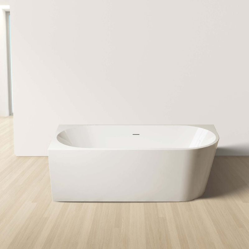 Badovo hoekbad links Rivo glanzend wit – 170 cm