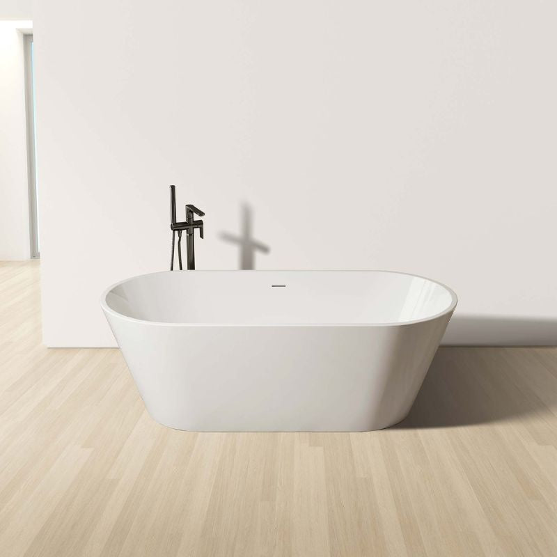 Badovo vrijstaand bad Rivo glanzend wit – 180 cm