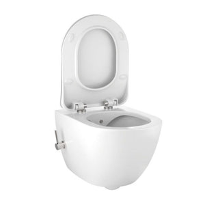 Creavit - Hangtoilet met bidet - Met bidetkraan - Koud water - Glazend wit