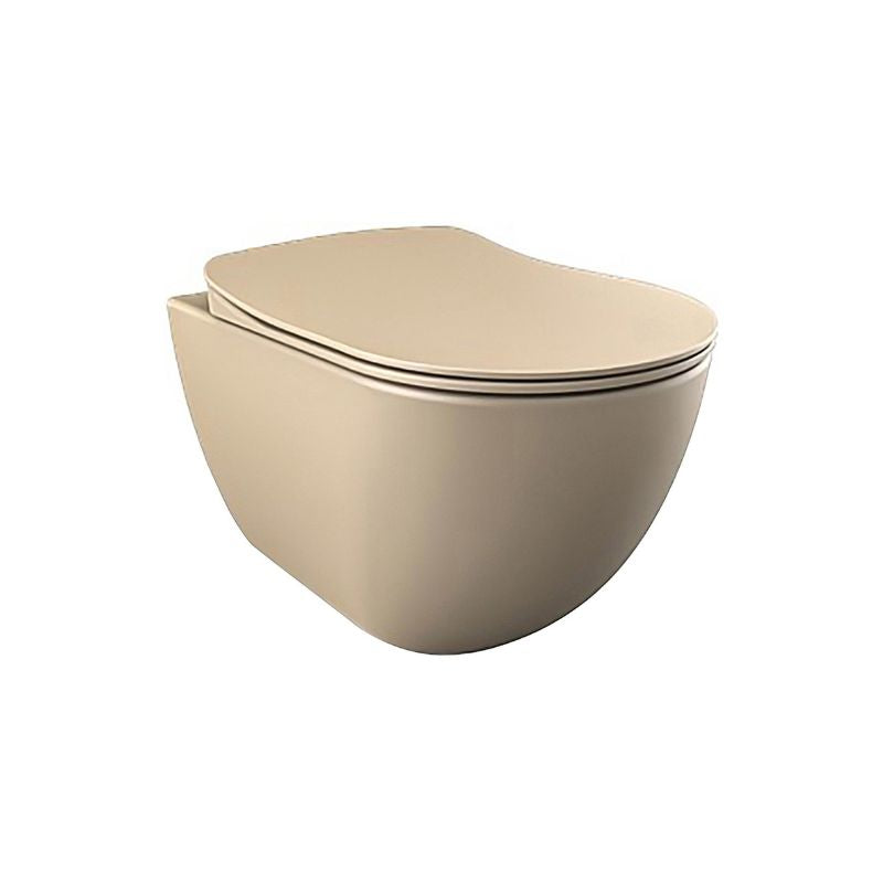 Kessling Wandcloset Cappuccino Mat Randloos – Inclusief zitting