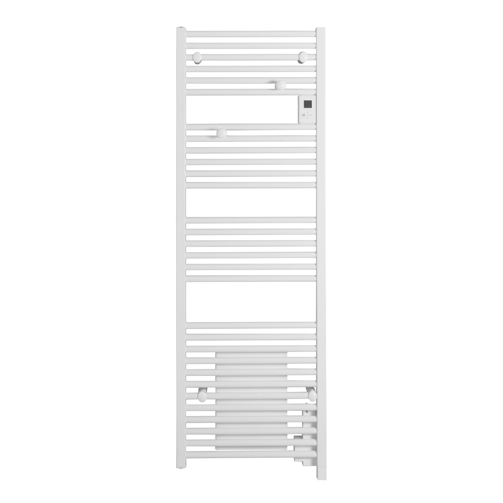 Badovo Volta elektrische handdoekdroger met blower - 2000W - 1837x550 mm - Mat wit