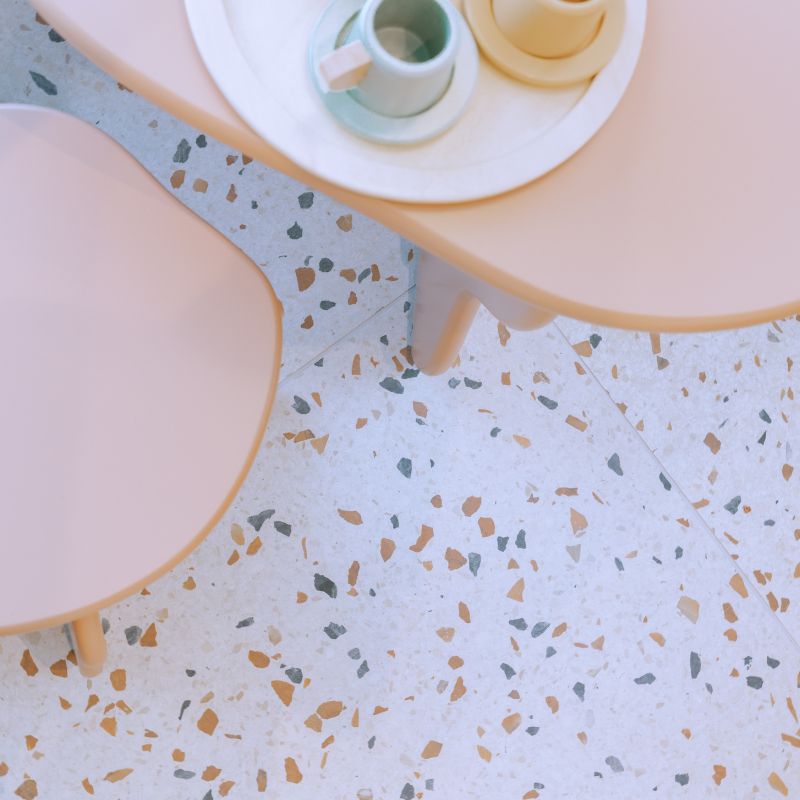 Terrazzo Tegel Fiorano | Mat | 60x60 cm Wit/beige