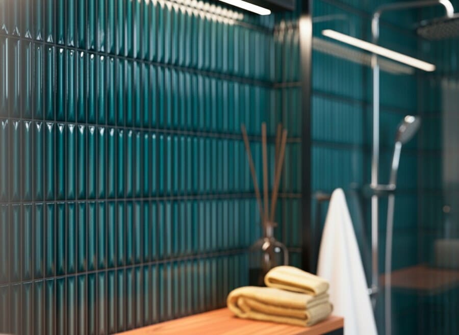Wandtegel Emerald Blue – Glans