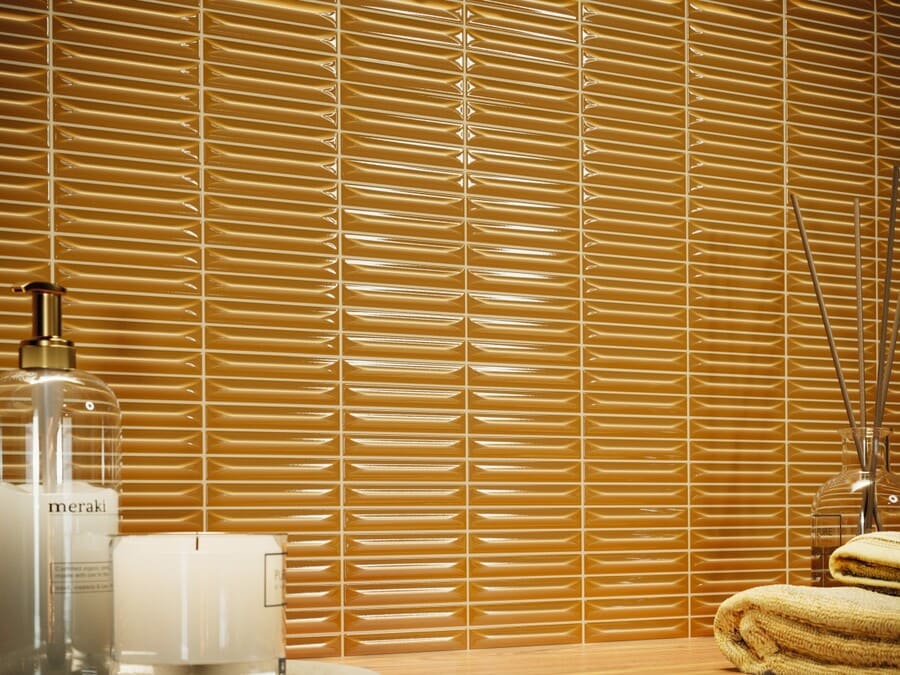 Wandtegel Emerald Okkergeel – Glans