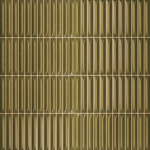 Wandtegel Emerald Olive Green