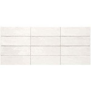 Wandtegel Menorca – Glanzend – 7,5x23 cm – Wit