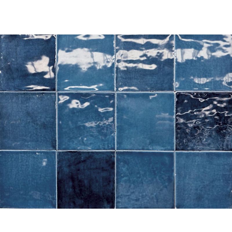 Wandtegel Mero Zellige Blauw Glans 12x12 cm