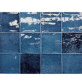 Wandtegel Mero Zellige Blauw Glans 12x12 cm
