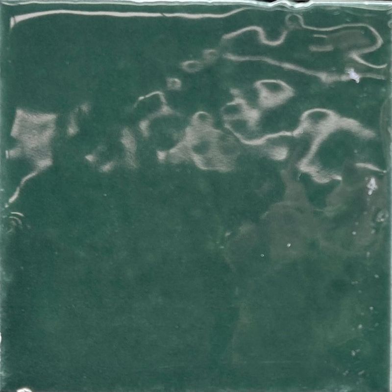 Wandtegel Mero Zellige Groen Glans 12x12 cm