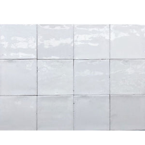 Wandtegel Mero Zellige Wit Glans 12x12 cm