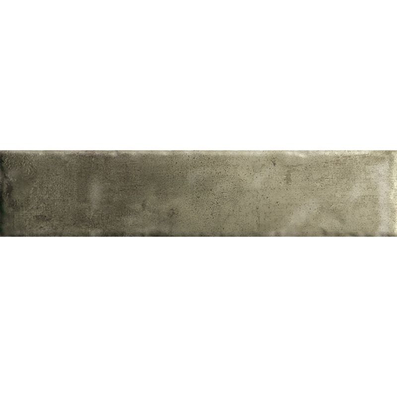 Handvorm Tegel Mero Glans Olijfgroen 6,5x29,8 cm