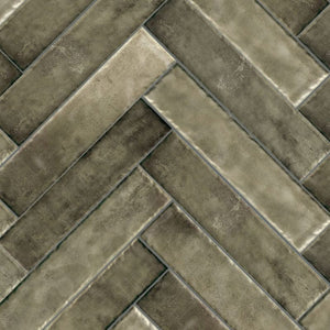 Handvorm Tegel Mero Glans Olijfgroen 6,5x29,8 cm