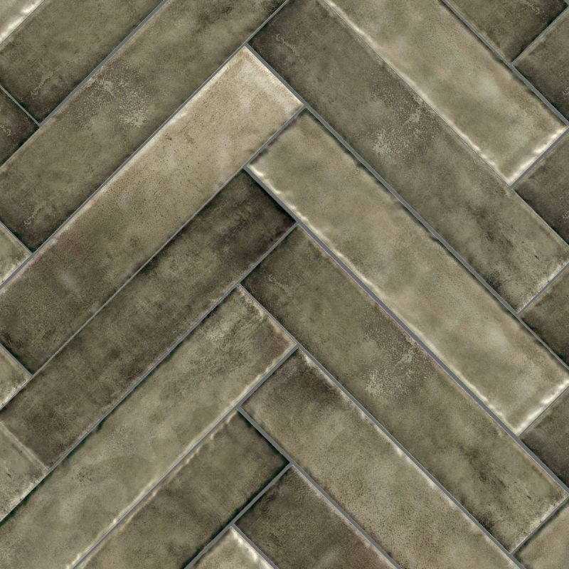 Handvorm Tegel Mero Glans Olijfgroen 6,5x29,8 cm