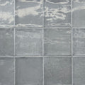 Wandtegel Mero Zellige Donkergrijs Glans 12x12 cm